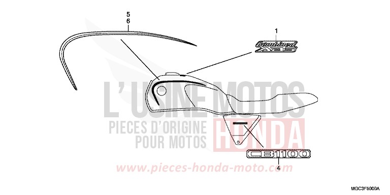 MARQUE/RAYURE de CB1100 ABS GRAPHITE BLACK (NHB01) de 2013